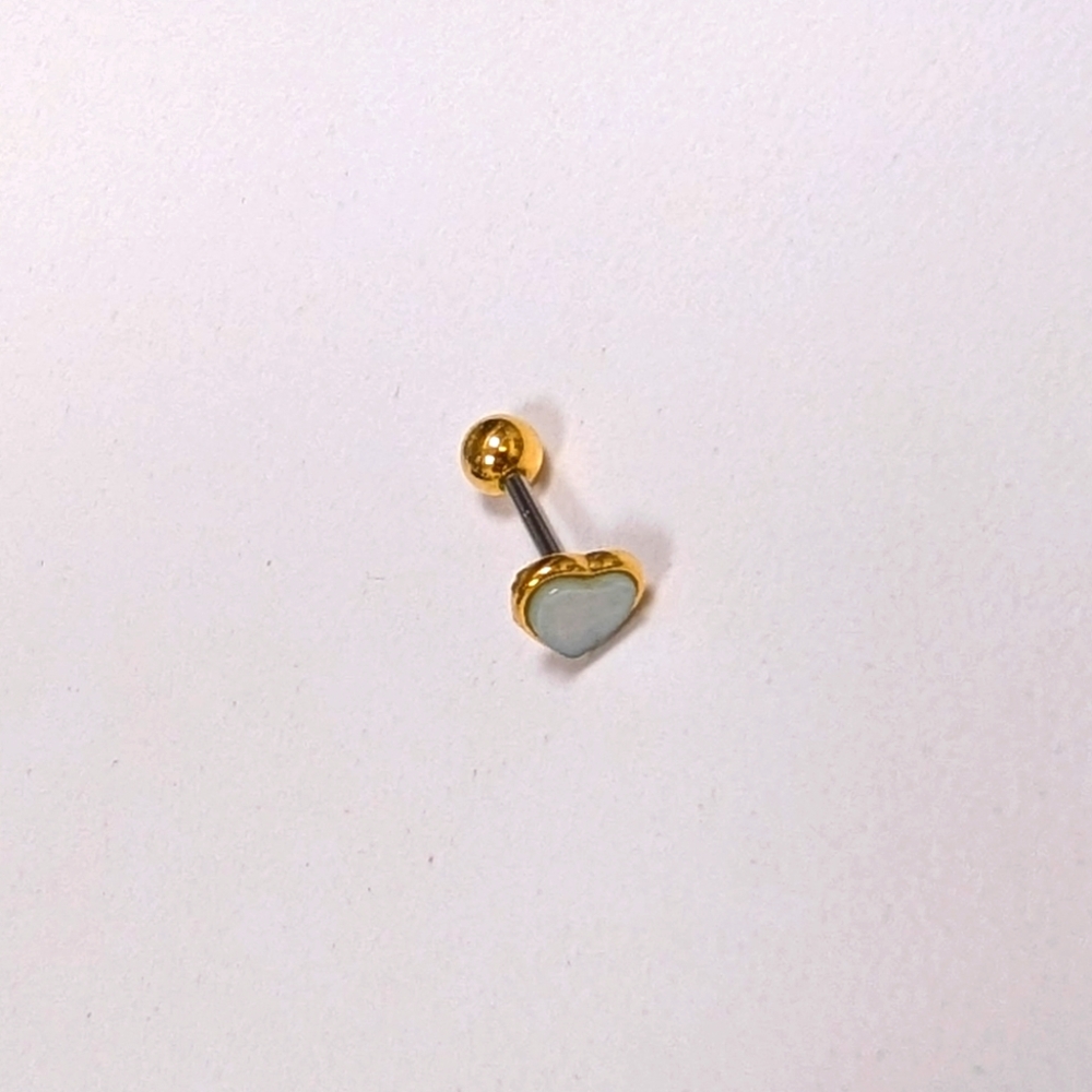 Heart Stud Earring for Cartilage Piercing